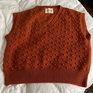 Misha & Puff Adult Cotton Popcorn Vest - Gingerbread